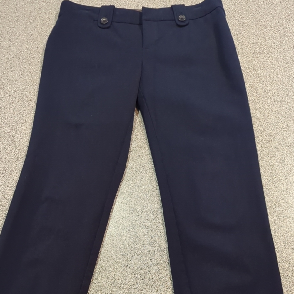 Banana Republic Martin Fit Dark Blue Straight Leg Ankle Pants 4